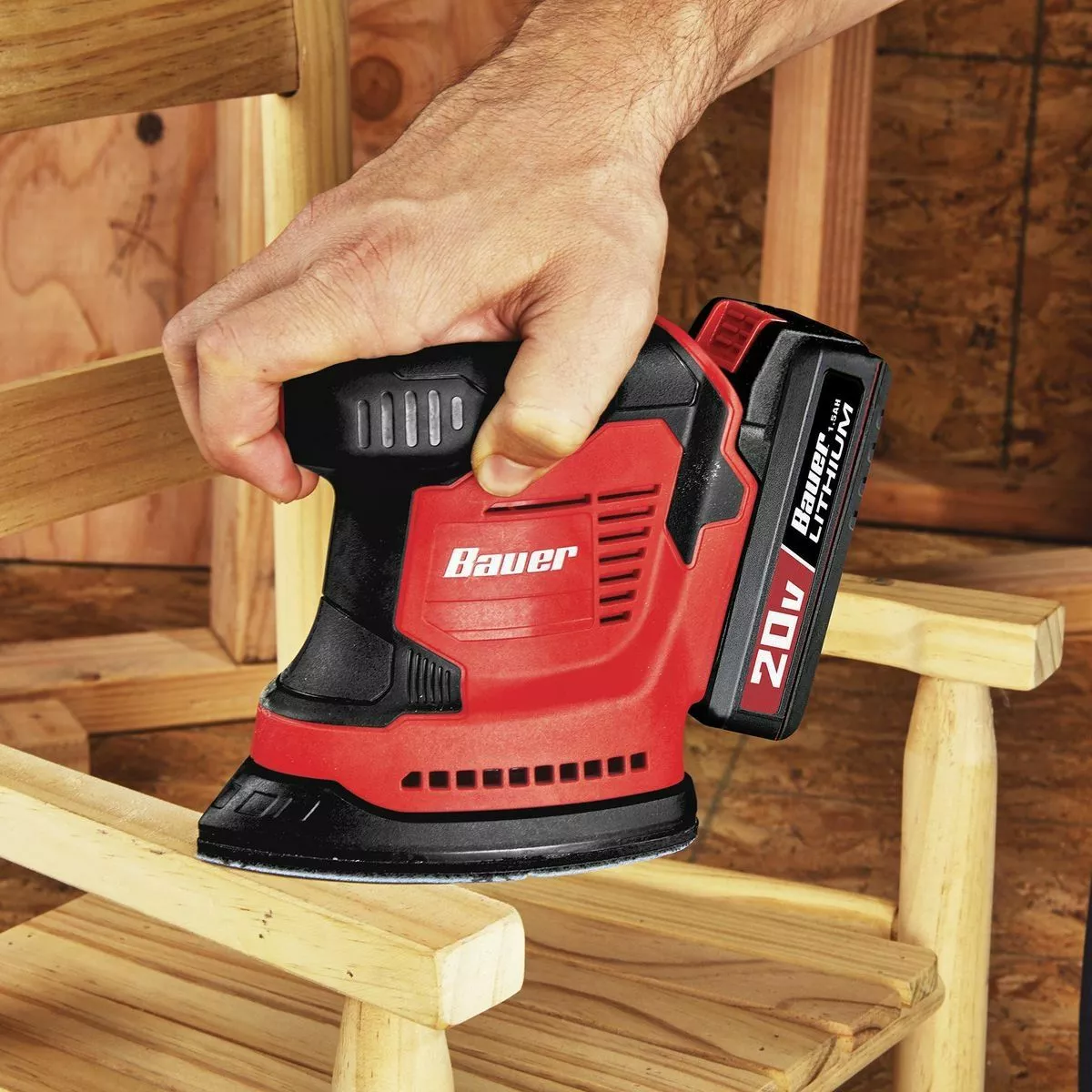 BAUER 20V Cordless Corner/Detail Sander – Tool Only 9 BAUER 20V Cordless Corner/Detail Sander – Tool Only - Image 9