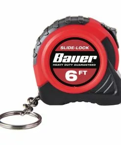 BAUER 6 Ft. Keychain Tape Measure