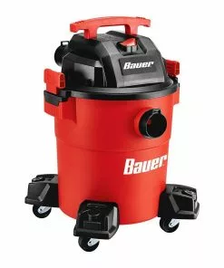 BAUER 6 gallon 4 Peak Horsepower Wet/Dry Vacuum -Electrical Tools Shop 56201 W5