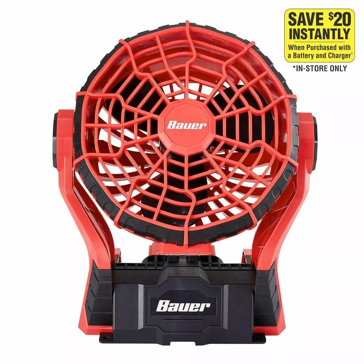 BAUER 20V/120V Cordless Dual Power Fan - Tool Only 2 BAUER 20V/120V Cordless Dual Power Fan - Tool Only - Image 2