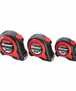 BAUER 25 ft. Self-Locking Tape Measure -Electrical Tools Shop 56350 W8