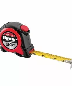 BAUER 30 ft. Self-Locking Tape Measure -Electrical Tools Shop 56351 I