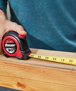 BAUER 30 ft. Self-Locking Tape Measure -Electrical Tools Shop 56351 W9