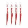 BAUER 9 in. 5 TPI Demolition Duty Reciprocating Saw Blades, 4 Pk.