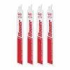 BAUER 9 in. 14 TPI Bi-Metal Reciprocating Saw Blades, 4 Pk.