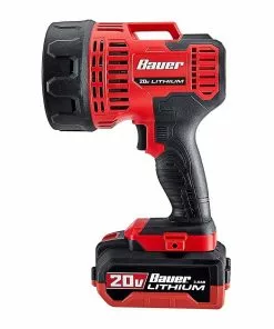 BAUER 20V Cordless 2500 Lumen Spotlight – Tool Only -Electrical Tools Shop 56526 W5
