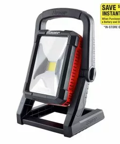 BAUER 20V Cordless 2000 Lumen Dual Power Work Light – Tool Only -Electrical Tools Shop 56527 W21