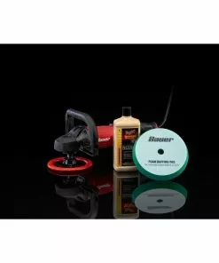 BAUER 6 in. Medium Foam Polishing Pad - Green 20 BAUER 6 in. Medium Foam Polishing Pad - Green -Electrical Tools Shop 56547 W11