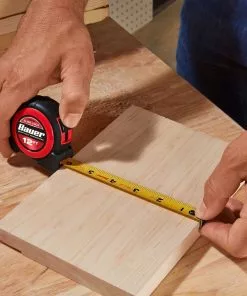 BAUER 12 ft. Slide-Lock Tape Measure -Electrical Tools Shop 56674 W8