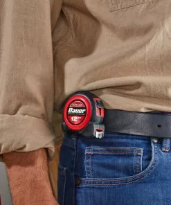 BAUER 12 ft. Slide-Lock Tape Measure -Electrical Tools Shop 56674 W9