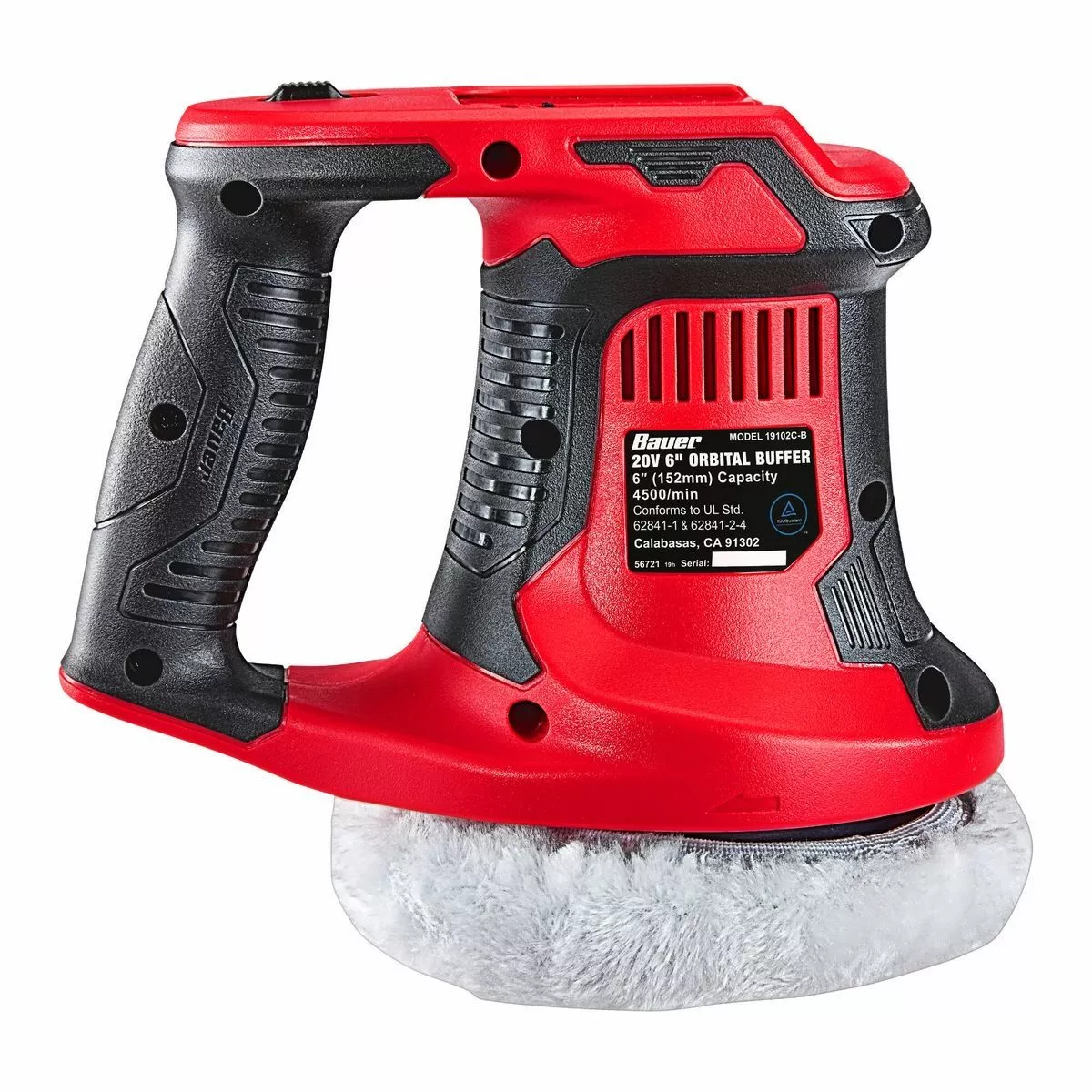 BAUER 20V Cordless 6 in. Compact Orbital Polisher/Buffer – Tool Only 9 BAUER 20V Cordless 6 in. Compact Orbital Polisher/Buffer – Tool Only - Image 9