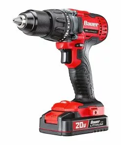 BAUER 20V Cordless 1/2 in. Drill/Driver - Tool Only -Electrical Tools Shop 56725 W5
