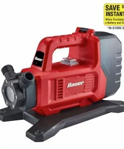 BAUER 20V/120V Lithium-Ion Dual Power Cordless Transfer Pump - Tool Only -Electrical Tools Shop 56733 W21