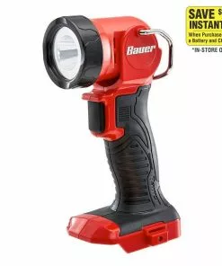 BAUER 20V Cordless 220 Lumen Work Light – Tool Only -Electrical Tools Shop 56925 W21