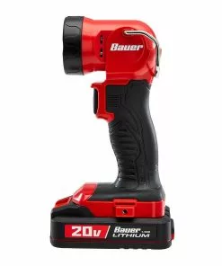 BAUER 20V Cordless 220 Lumen Work Light – Tool Only -Electrical Tools Shop 56925 W4