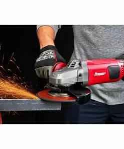 BAUER 15 Amp 7 in. Trigger Grip Angle Grinder with 180° Rotating Body -Electrical Tools Shop 57003 W11
