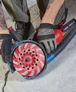 BAUER 15 Amp 7 in. Trigger Grip Angle Grinder with 180° Rotating Body -Electrical Tools Shop 57003 W14