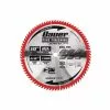 BAUER 10 in., 80T Fine Finishing Circular Saw Blade