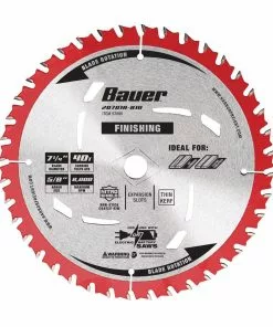 BAUER 7-1/4 in., 40T Finishing Circular Saw Blade