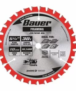 BAUER 5-1/2 in., 30T Framing Circular Saw Blade
