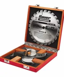BAUER 8 in., 24T Dado Circular Saw Blade Set 7 BAUER 8 in., 24T Dado Circular Saw Blade Set -Electrical Tools Shop 57106 W5