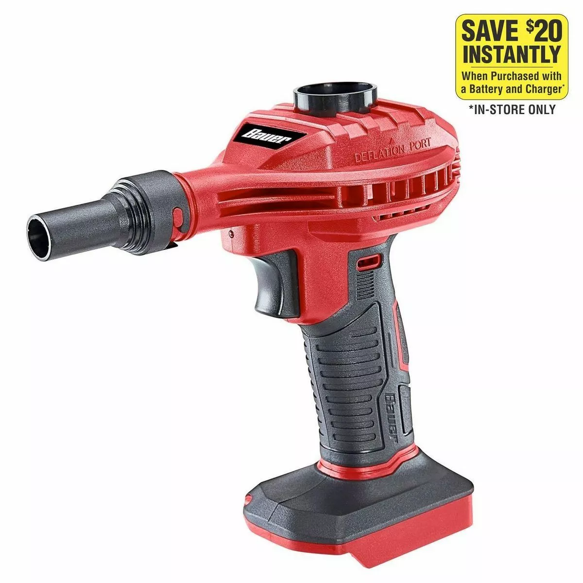 BAUER 20V Cordless High Volume Inflator/Deflator - Tool Only 3 BAUER 20V Cordless High Volume Inflator/Deflator - Tool Only - Image 3