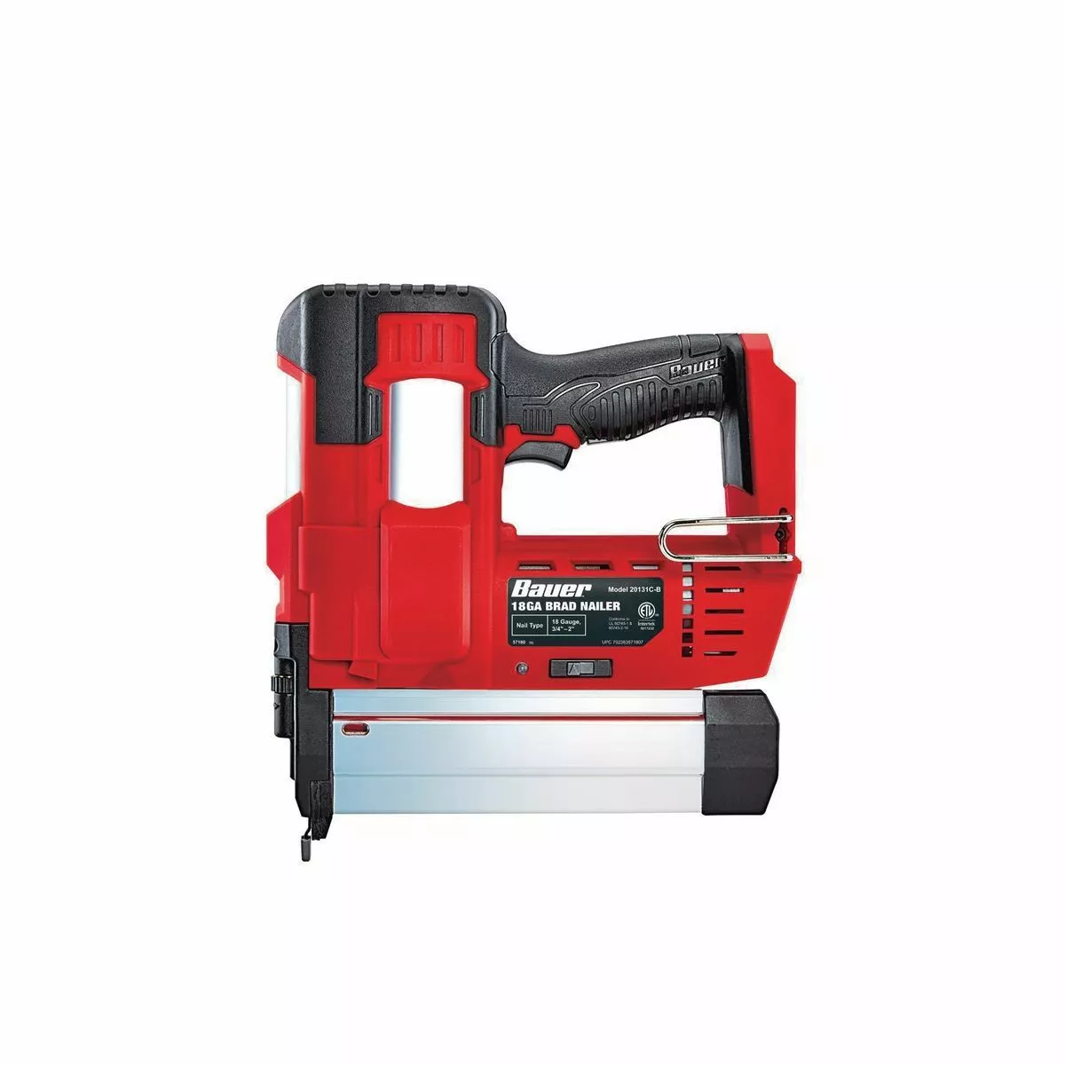 BAUER 20V Cordless 18 Gauge Brad Nailer - Tool Only 1 BAUER 20V Cordless 18 Gauge Brad Nailer - Tool Only