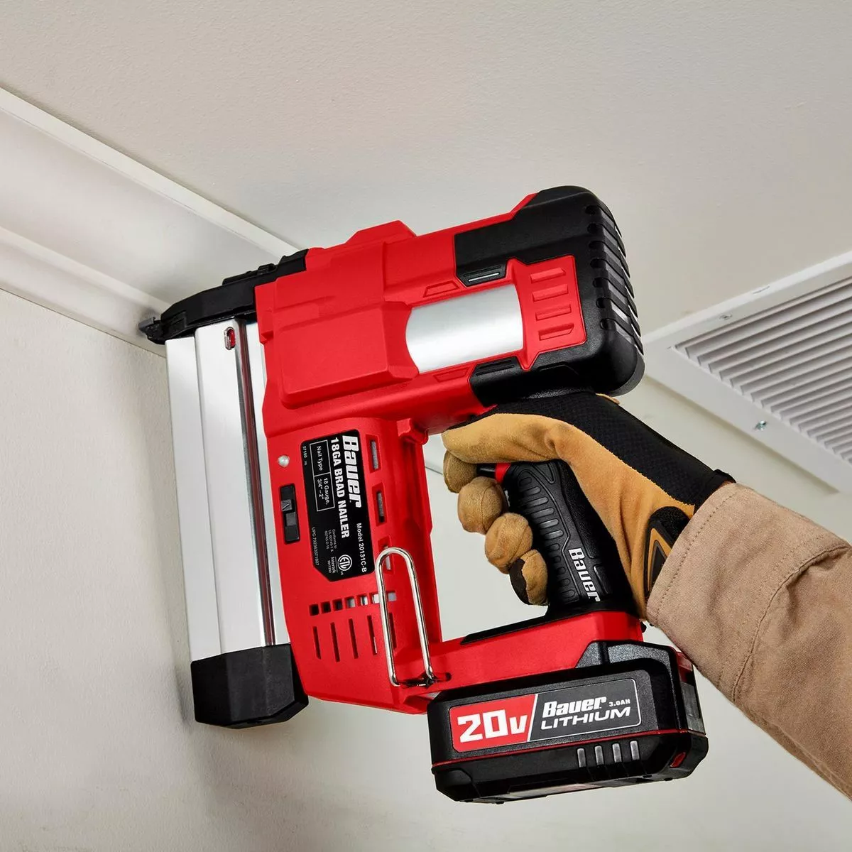 BAUER 20V Cordless 18 Gauge Brad Nailer - Tool Only 10 BAUER 20V Cordless 18 Gauge Brad Nailer - Tool Only - Image 10