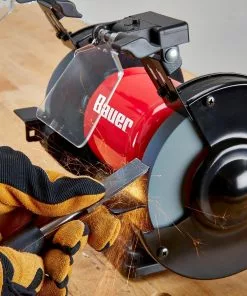 BAUER 6 in. Bench Grinder with LED Lights -Electrical Tools Shop 57286 W10