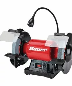 BAUER 8 in. Bench Grinder with LED Light