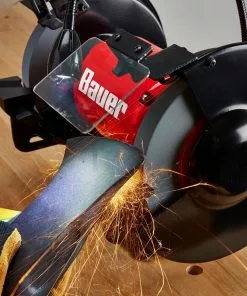 BAUER 8 in. Bench Grinder with LED Light -Electrical Tools Shop 57287 W13