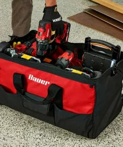 BAUER 24 in. Tool Bag with 16 Pockets -Electrical Tools Shop 57351 W10