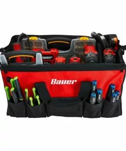 BAUER 24 in. Tool Bag with 16 Pockets -Electrical Tools Shop 57351 W6
