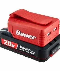 BAUER USB Power Source Battery Adapter - Tool Only 12 BAUER USB Power Source Battery Adapter - Tool Only -Electrical Tools Shop 57352 W7