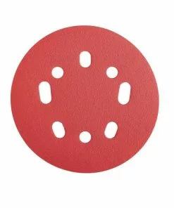 BAUER 5 in. 120 Grit Hook and Loop Universal Pattern Sanding Discs, 5 Pk.