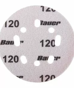 BAUER 5 in. 120 Grit Hook and Loop Universal Pattern Sanding Discs, 5 Pk. 5 BAUER 5 in. 120 Grit Hook and Loop Universal Pattern Sanding Discs, 5 Pk. -Electrical Tools Shop 57418 W4
