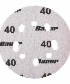 BAUER 5 in. 40 Grit Hook and Loop Universal Pattern Sanding Discs, 15 Pk. -Electrical Tools Shop 57420 W4