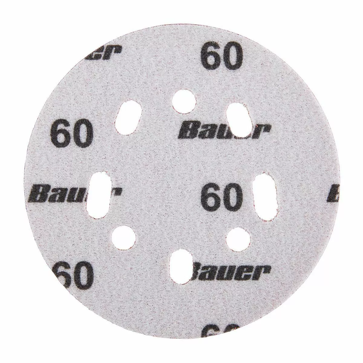 BAUER 5 in. 60 Grit Hook and Loop Universal Pattern Sanding Discs, 5 Pk. 3 BAUER 5 in. 60 Grit Hook and Loop Universal Pattern Sanding Discs, 5 Pk. - Image 3