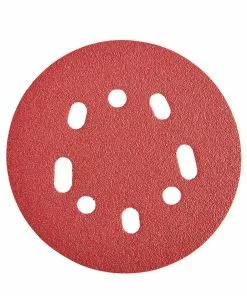 BAUER 5 in. 60 Grit Hook and Loop Universal Pattern Sanding Discs, 15 Pk.