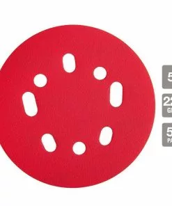BAUER 5 in. 220 Grit Hook and Loop Universal Pattern Sanding Discs, 50 Pk. 4 BAUER 5 in. 220 Grit Hook and Loop Universal Pattern Sanding Discs, 50 Pk. -Electrical Tools Shop 57462 W3