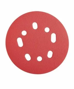 BAUER 5 in. 40 Grit Hook and Loop Universal Pattern Sanding Discs, 5 Pk.