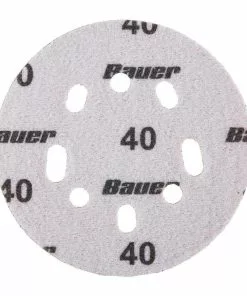 BAUER 5 in. 40 Grit Hook and Loop Universal Pattern Sanding Discs, 5 Pk. 5 BAUER 5 in. 40 Grit Hook and Loop Universal Pattern Sanding Discs, 5 Pk. -Electrical Tools Shop 57463 W4