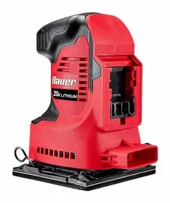BAUER 20V Cordless 1/4 Sheet Sander with Dust Bag - Tool Only -Electrical Tools Shop 57471 W8