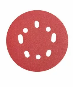 BAUER 5 in. 100 Grit Hook and Loop Universal Pattern Sanding Discs, 5 Pk.