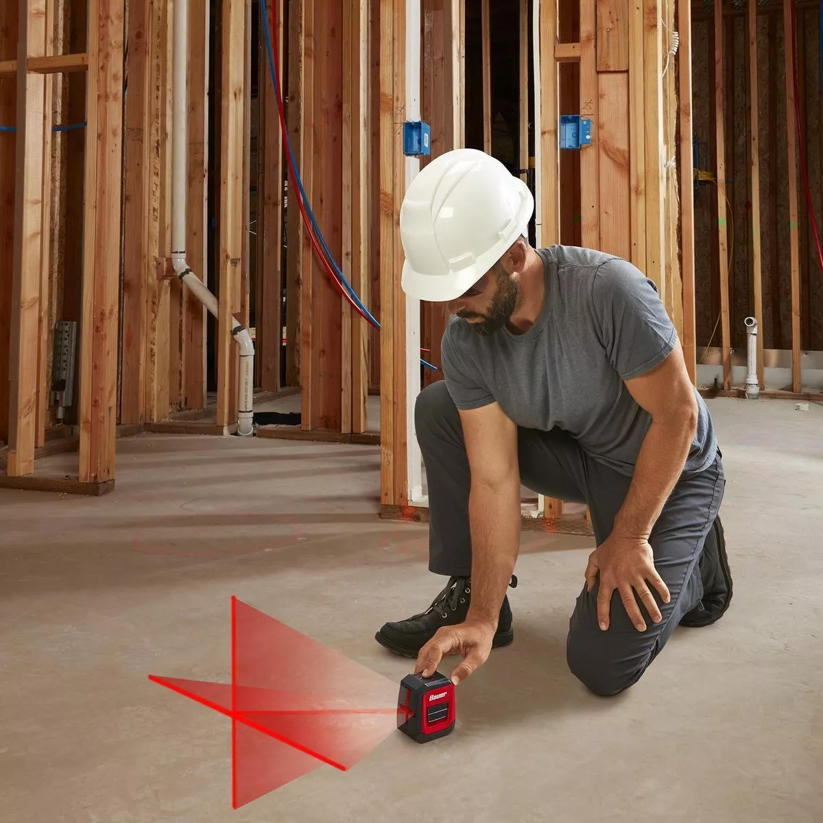 BAUER 40 ft. Self-Leveling Cross Line Laser Level 10 BAUER 40 ft. Self-Leveling Cross Line Laser Level - Image 10