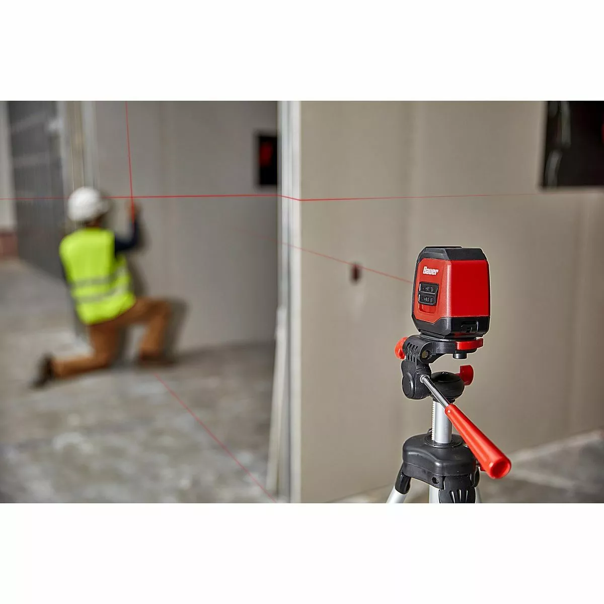 BAUER 40 ft. Self-Leveling Cross Line Laser Level 12 BAUER 40 ft. Self-Leveling Cross Line Laser Level - Image 12