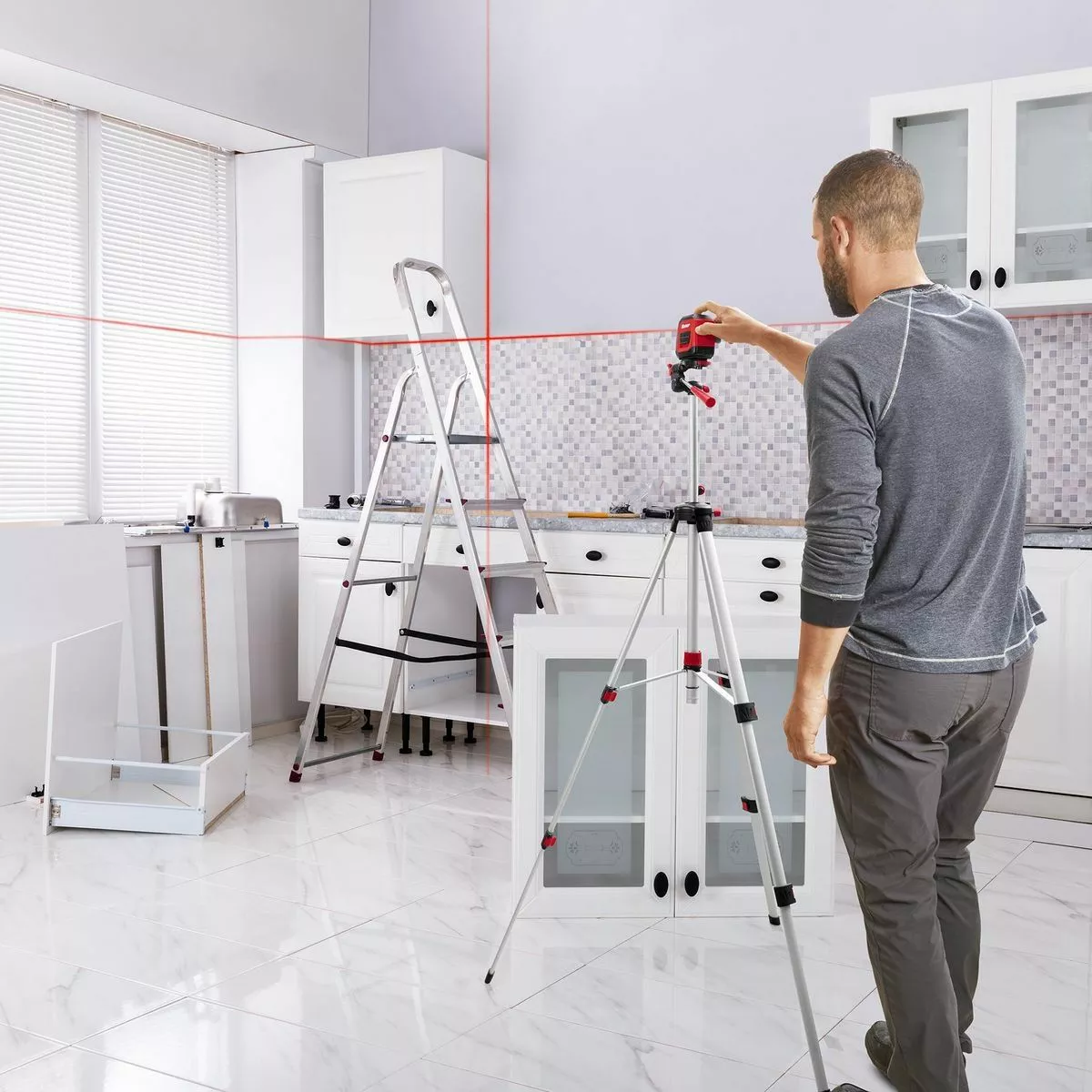 BAUER 40 ft. Self-Leveling Cross Line Laser Level 9 BAUER 40 ft. Self-Leveling Cross Line Laser Level - Image 9