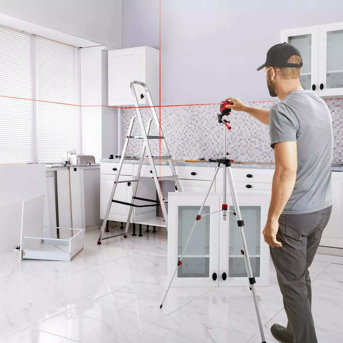 BAUER 30 ft. Self-Leveling Cross Line Laser Level 9 BAUER 30 ft. Self-Leveling Cross Line Laser Level - Image 9