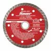 BAUER 4-1/2 in. Turbo Rim Wet or Dry Cut Diamond Saw Blade