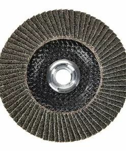 BAUER 4-1/2 in. x 5/8 in.-11 40-Grit Type 27 Flap Disc with Fiberglass Backing and Zirconia Grain -Electrical Tools Shop 57559 W4